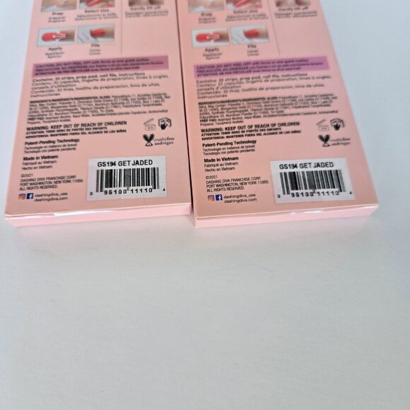 NEW Sealed Dashing Diva Gloss Nail Gel Strips Set of 2 : Get Jaded - Picture 3 of 4